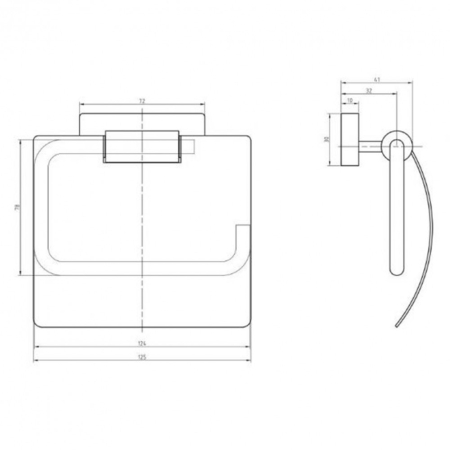 Sapho Suport de hârtie igienică Olymp cu capac [1]