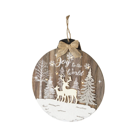 Produse temporar indisponibile - Somogyi Elektronic Decor din lemn pentru ferestre și uși, LED alb cald