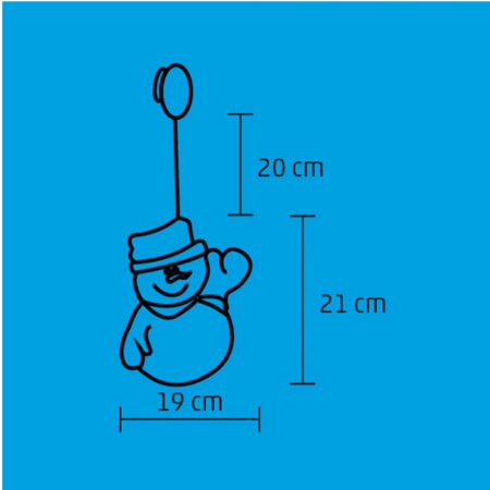 Somogyi Elektronic Decorare fereastră LED, om de zăpadă [2]