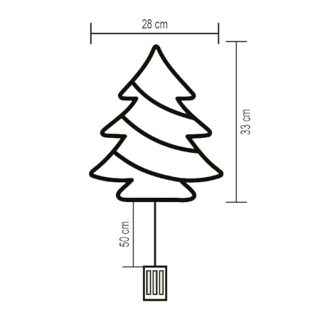 Somogyi Elektronic Decorațiuni LED pentru ferestre, lemn de pin, funcționează cu baterii [2]
