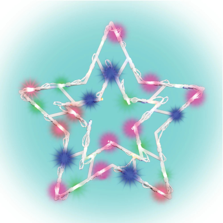 Produse temporar indisponibile - Somogyi Elektronic Decorațiuni LED pentru ferestre, stea, baterie, culoare