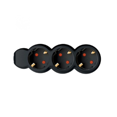 Produse temporar indisponibile - Somogyi Elektronic Distribuitor cu 3 poli, 1,5m, negru