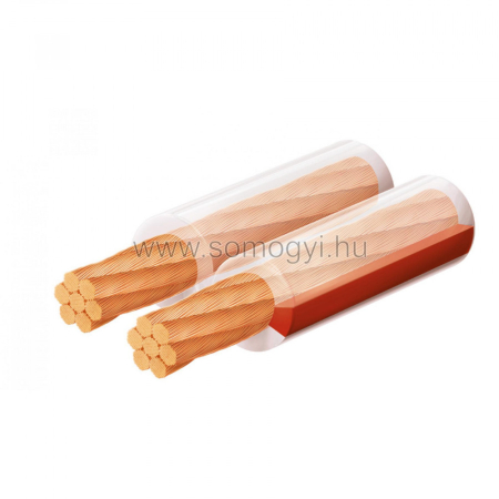 Produse temporar indisponibile - Somogyi Elektronic KLS 4T Cablu pentru difuzoare, transparent, 2x4 mm, 50 m/bobină
