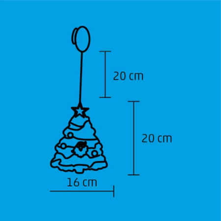 Somogyi Elektronic LED decorare fereastră, pom de Crăciun [2]