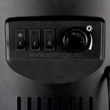 Somogyi Elektronic Șemineu electric, cu suport, negru, cilindric [2]