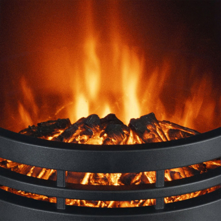 Somogyi Elektronic Șemineu electric, cu suport, negru, cilindric [1]