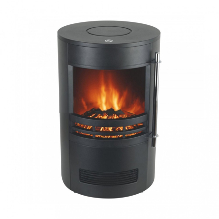 Produse temporar indisponibile - Somogyi Elektronic Șemineu electric, cu suport, negru, cilindric