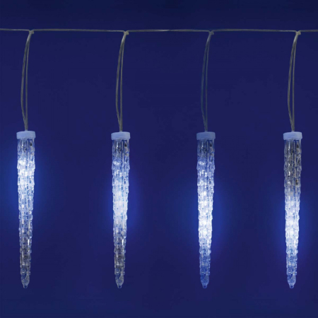 Produse temporar indisponibile - Somogyi Elektronic Șir de lumini Icicle, 180 LED-uri albe reci, adaptor de alimentare IP44
