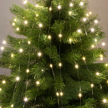 Somogyi Elektronic Șir de lumini Micro LED, 6 șiruri / 20 LED-uri, alb cald, versiune pentru exterior [1]