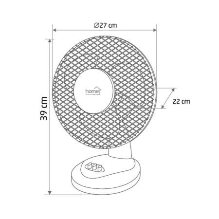 Somogyi Elektronic Ventilator de masă, 23cm, alb [2]