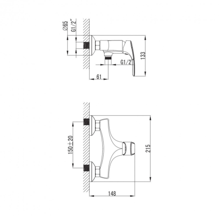 Wellis Baterie de duș Bellini [1]