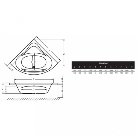 Wellis Bled E-Max 150 fără robinet [3]