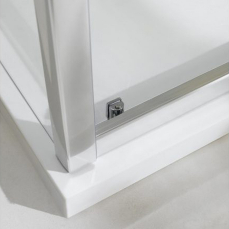 Wellis Cabină de duș asimetrică pătrată Vincenzo 80x120 cm fără cădiță de duș cu înveliș Easy Clean [3]