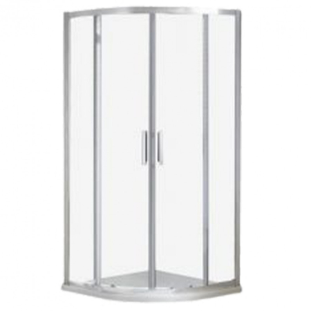 Baie - Wellis Cabină de duș curbată Aquarius 90x90 cm fără cădiță de duș cu înveliș Easy Clean