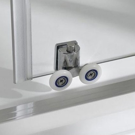 Wellis Cabină de duș curbată Caprera 90x90 cm cu 2 uși glisante, fără cădiță de duș, cu strat de acoperire Easy Clean [2]