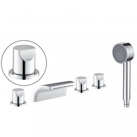 Wellis Cadă de baie cu hidromasaj asimetrică Dublo E-Max [3]