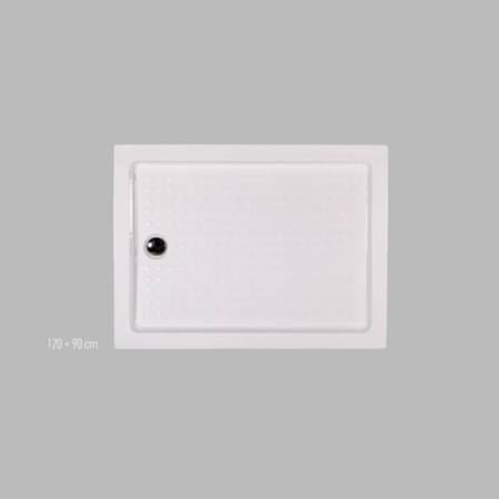 Wellis Cădiță de duș asimetrică cu înălțimea de 120 cm [2]