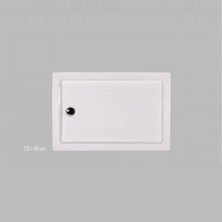 Wellis Cădiță de duș asimetrică cu înălțimea de 120 cm [2]