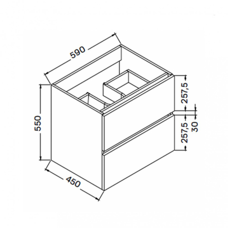 Wellis Dulap inferior Elois White 60 cu lavoar [2]