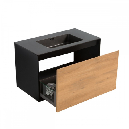 Produse temporar indisponibile - Wellis Dulap lavoar cu 90 de sertare Tenebra