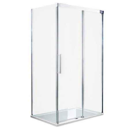 Produse temporar indisponibile - Wellis Fabio cabină de duș pătrată asimetrică fără tavă cu acoperire Easy clean 120x90x200 cm