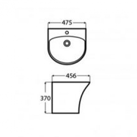 Wellis Lavoar de perete violet [1]