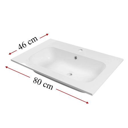 Wellis Lavoar din marmură artificială Ginger 80 [1]