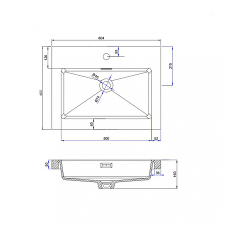 Wellis Lavoar din marmură artificială turnată Bilbao [2]