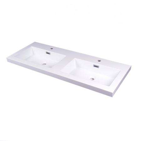 Produse temporar indisponibile - Wellis Lavoar dublu din marmură turnată Bilbao