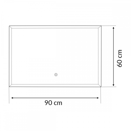 Wellis Oglindă de perete cu LED Miletos 90 [1]