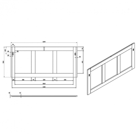 Wellis Oglindă de perete Elois 120 [1]