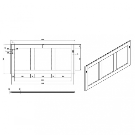 Wellis Oglindă de perete Elois White 80 [2]