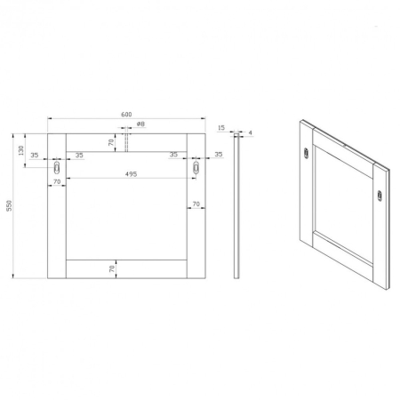 Wellis Oglindă de perete Nina 60 [2]
