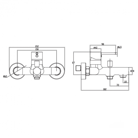 Wellis Robinet de cadă Comino [1]