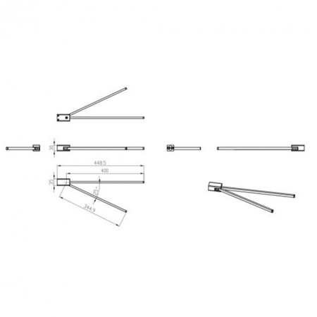 Wellis Suport prosoape Capri dublu [1]