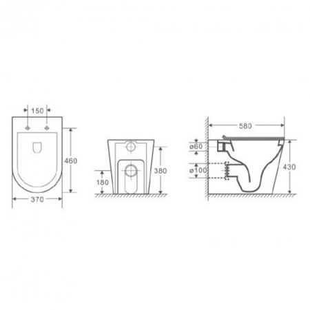 Wellis Toaletă Clement fără ramă [2]