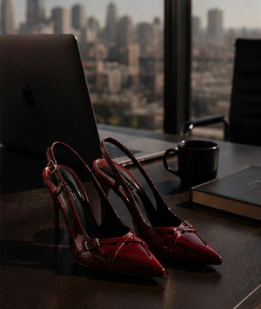 Aging like fine wine Burgundy Stilletos [4]