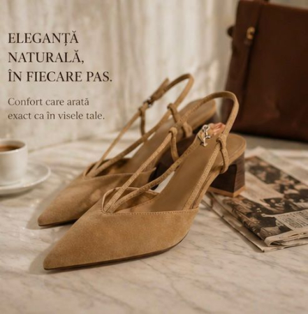 Pantofi cu toc - Medellin Morning Nude Stilettos
