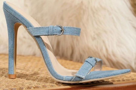 Skyline Denim Sandals [4]