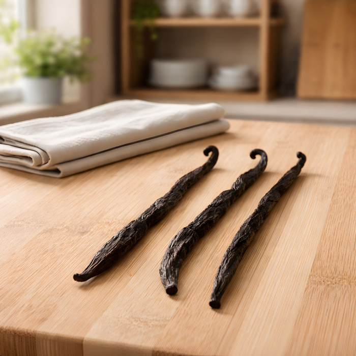 3 Bucati - Pastai de Vanilie Gourmet din Madagascar – Bourbon - Calitate A , 100% Naturala (17–20 cm) [2]