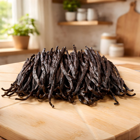 500 grame | 45-49 pastai - Pastai de Vanilie Gourmet din Madagascar – Mexic - Calitate A , 100% Naturala (20–23 cm) [1]