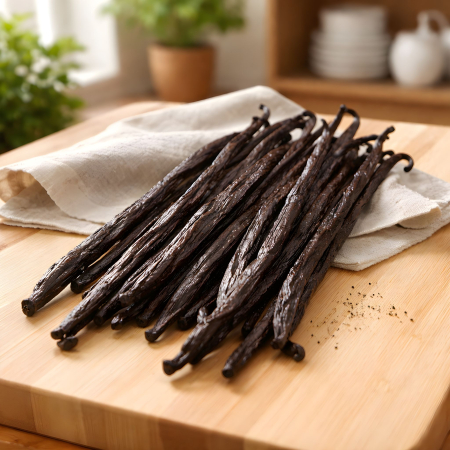 100 grame - Pastai de Vanilie Gourmet din Madagascar – Bourbon - Calitate A , 100% Naturala (17–20 cm) [1]