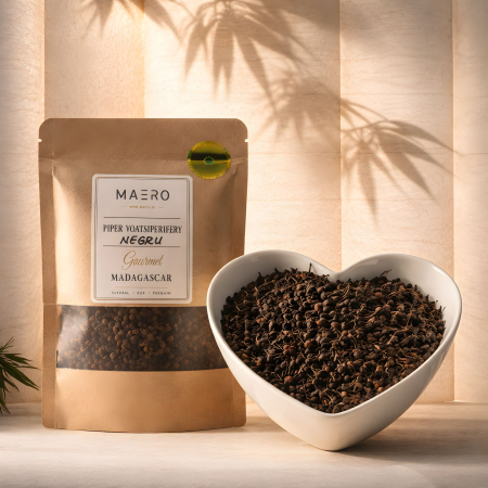 Mirodenii Madagascar - Piper Voatsiperifery Negru din Madagascar - Gourmet, 1kg - MAERO