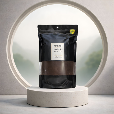 Vanilie Pudră - Pudra de Vanilie Gourmet din Madagascar – Calitate A, 100% Naturala, 1kg - MAERO