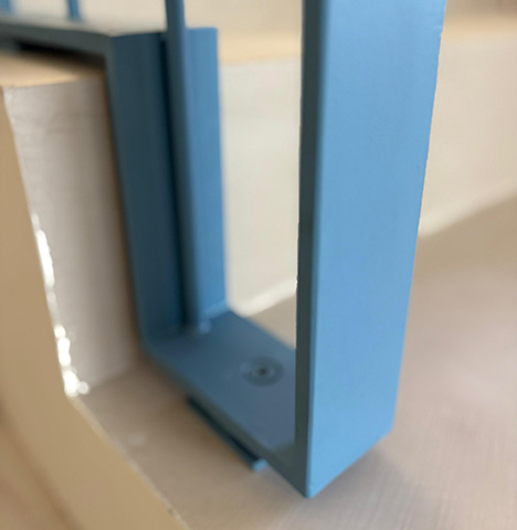 Balustradă metalică cu linii drepte – Design modern, vopsită în câmp electrostatic [6]
