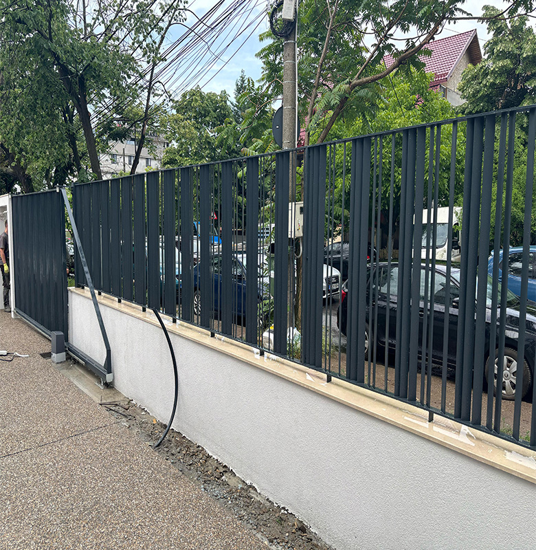 Gard metalic cu poartă acces auto – Eleganță, rezistență și siguranță [3]