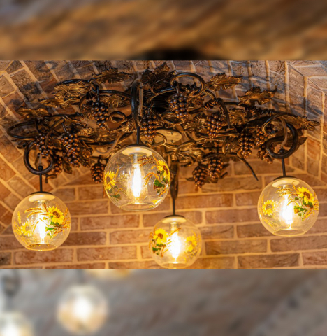 Lustră din Fier Forjat M1 – Eleganță Clasică pentru Interior [1]