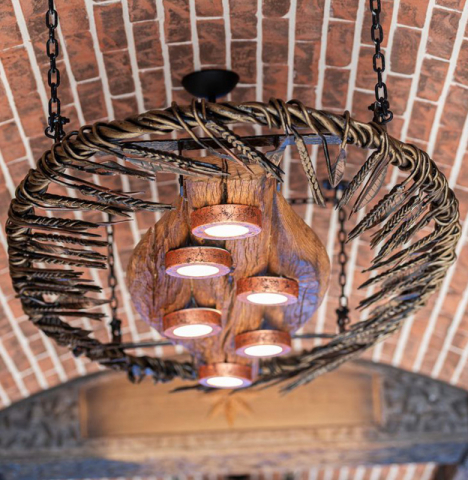 Lustră din Fier Forjat M3 – Eleganță Clasică pentru Interior [1]