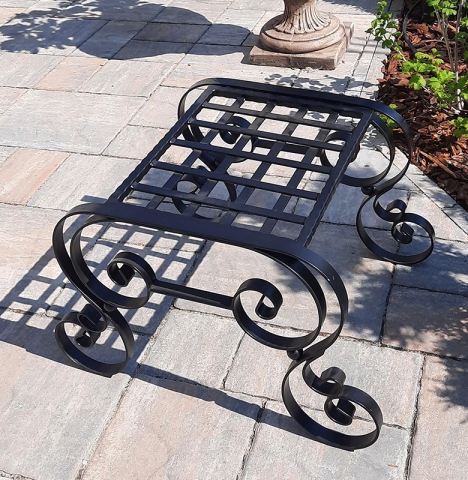 Scaunel Metalic din Fier Forjat - Design Elegant pentru Grădină și Terasă [2]