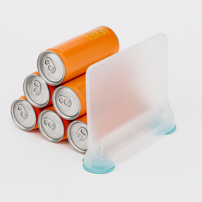 Suport pentru doze și conserve din plastic rezistent pentru frigider [2]